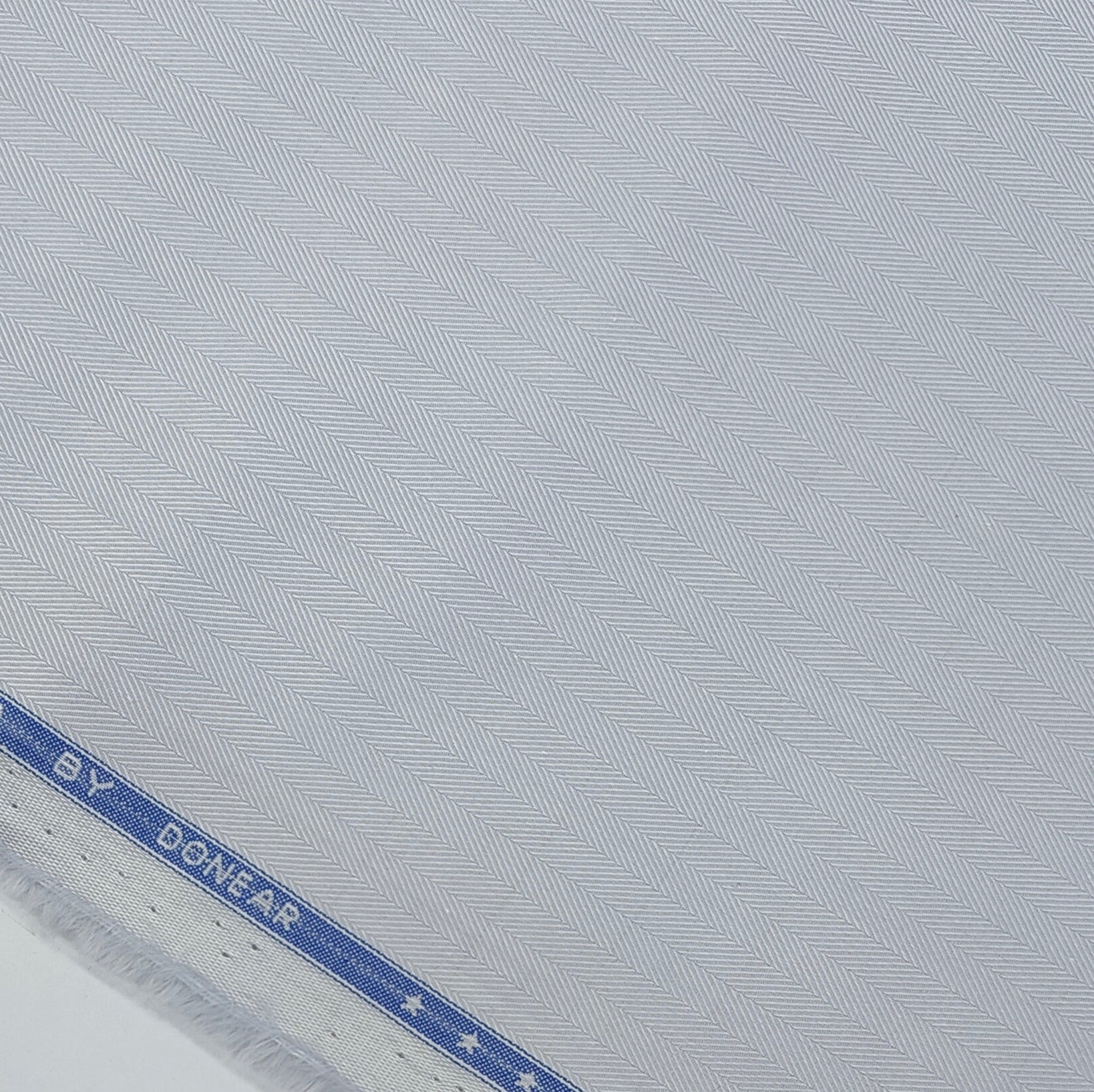 Shirt Fabric Donear LA Finish Premium Giza Cotton Herrinbone Colour Silver